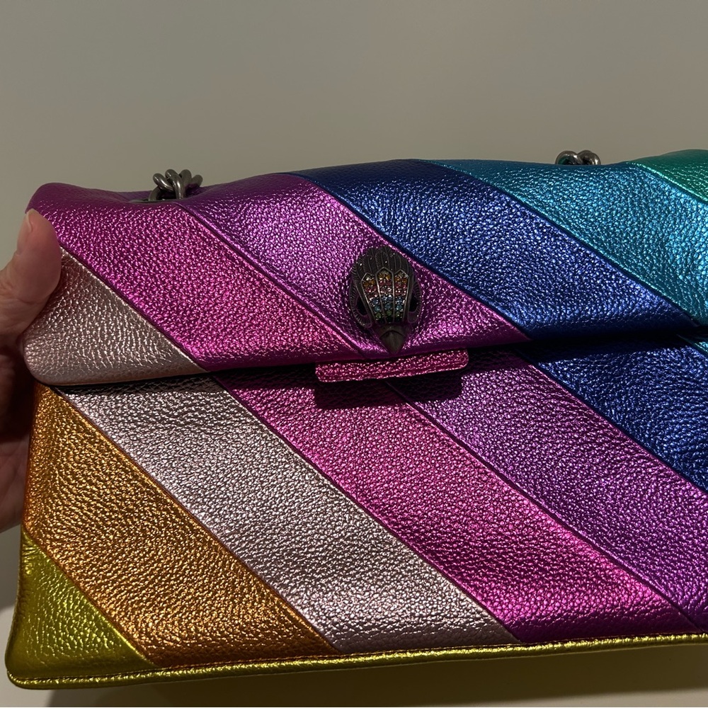 Kurt Geiger Multicolor Rainbow Shoulder Bag - Picture 15 of 16
